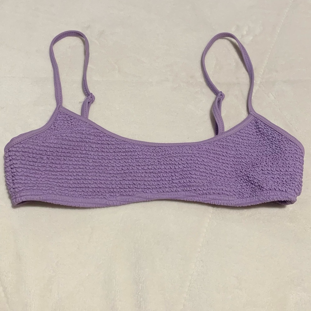 PacSun LA Hearts purple bikini top